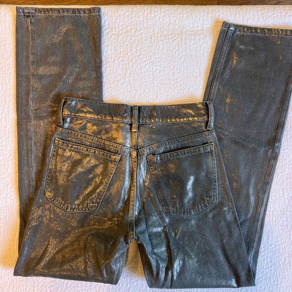 NWT Zara Shimmer Jeans - Picture 4 of 6